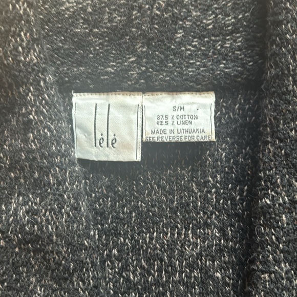 Lele Hand Knit Linen Blend Cardigan - Picture 8 of 9